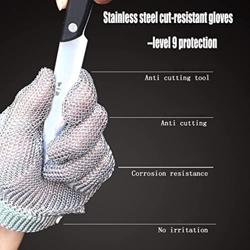Guantes anticortes con bisagras de metal para máxima protección al cortar carne 3