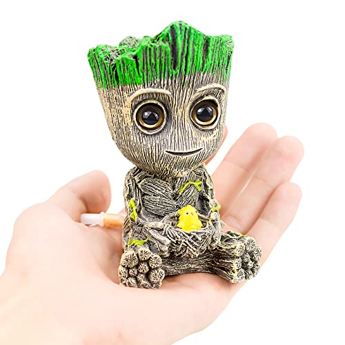Nerissa Aquarium Air Bubbler Decorations Fish Tank Air Bubbler Resin Groot Crafts with Air Bubbler Stone for Aquarium Fish Tank Decor - Image 8