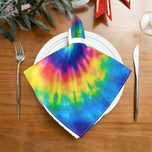 Servilletas de Tela Tie Dye Qilmy Set de 4 miniatura 2