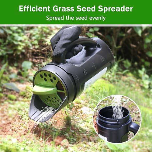 image for Yhtpouqe Hand held Spreader, Seed Spreader for Ice Melt, Grass Seed, F