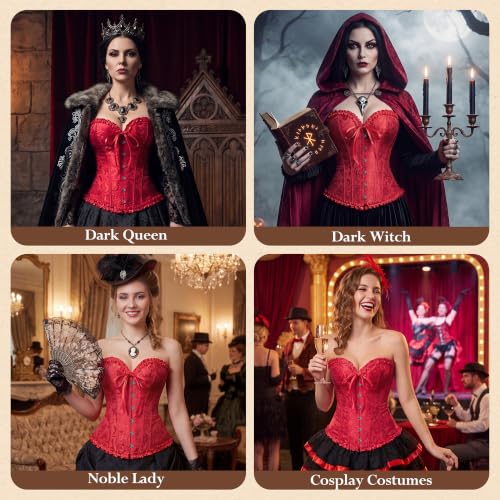 Image of frawirshau Women's Overbust Costume Corset Renaissance Victorian