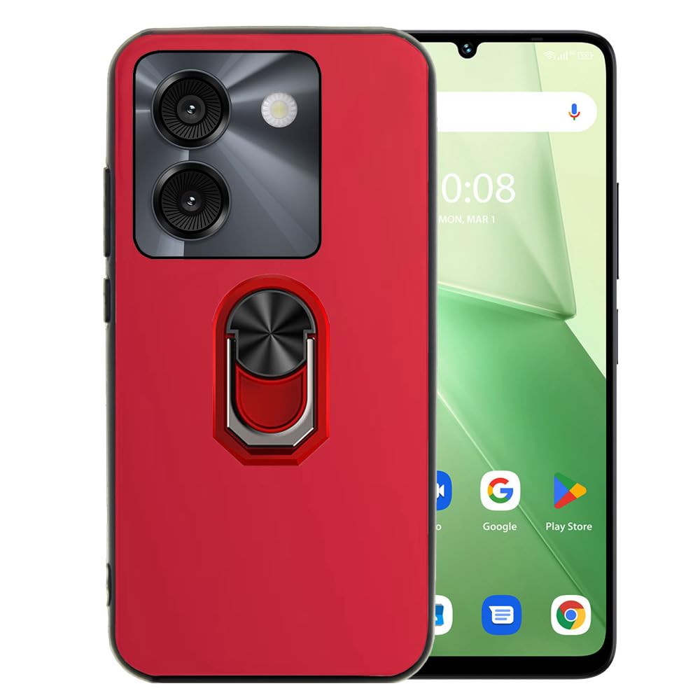 Ranyi for Foxxd MIRO A67 S67 C67 Case, Slim Flexible TPU with 360 Rotating Ring Holder Kickstand Shock Absorbing Silicone Rubber Case for Foxx Foxxd