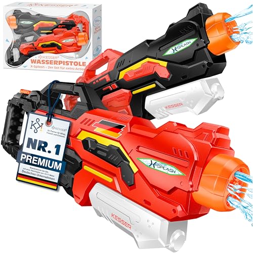 KESSER® Wasserpistole 2er Set Wasserpistolen Spritzpistolen...