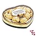 Valentine Gift Basket Set | Ferrero Rocher Heart-shaped Shape Box | Teddy Bear Plush (COLOR MAY VARY) Valentine Day Gift Bag & 
