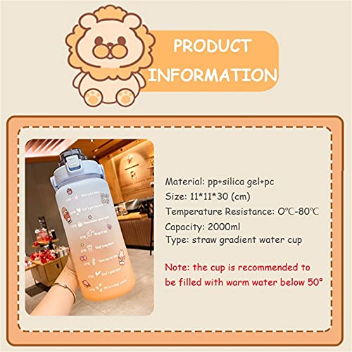 DABENXIANG Half Gallon/64oz Motivational Water