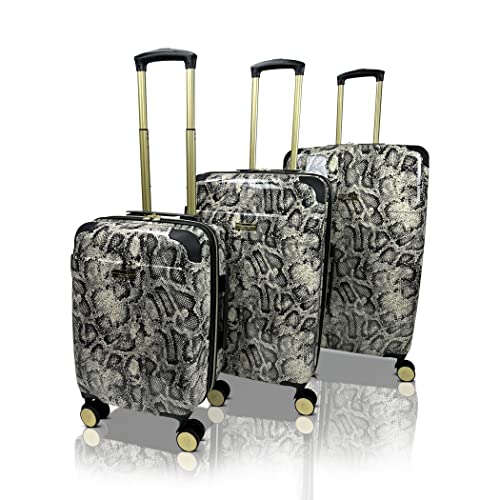 Python 3-Piece Hardside Lightweight Expandable Spinner Luggage Set