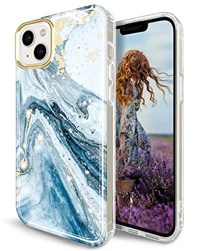 Coque iPhone 14 eviter les rayures avec l etui souple mince en marbre