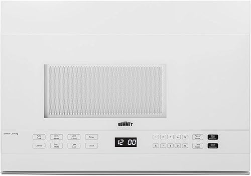 Summit Appliance MHOTR241W - Microondas de 24 pulgadas de ancho, cocción automática, 1.4 pies cúbicos de gran capacidad, iluminación LED, 10 niveles