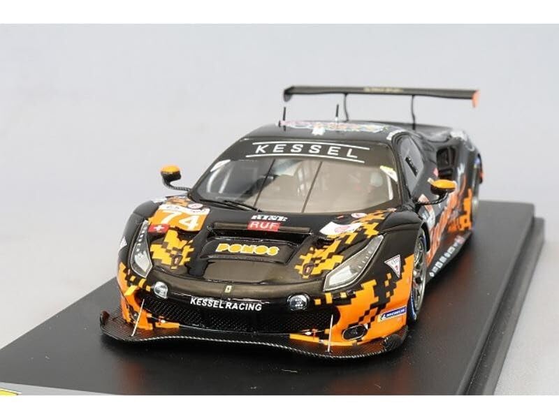 Amazon.co.jp: ルックスマート 1/43 フェラーリ 488GTE EVO ケッセル