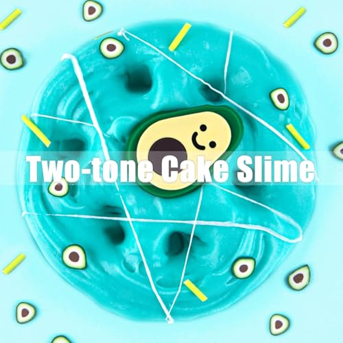 LAWOHO 12Pack Butterschleim, zweifarbiges, Flauschiges Slime set für Mädchen & Jungen, weiches & antihaftbeschichtetes Spielzeug zum Stressabbau, Geschenkidee für Geburtstag Ostern Weihnachten Neujahr