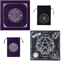 CREATCABIN 2 Mantel de Tarot, 2 Bolsas para Cartas de Tarot,