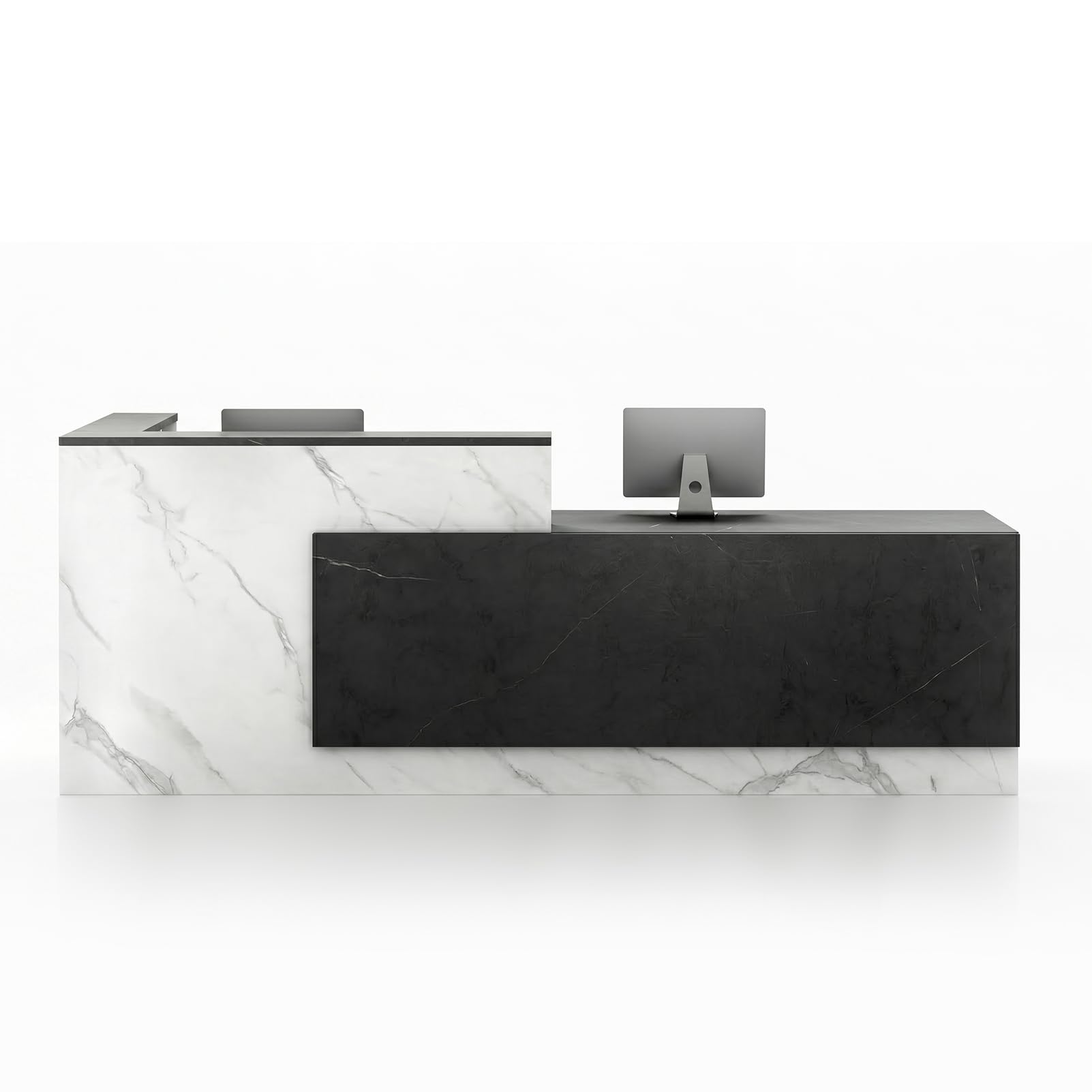 Photo 1 of ** scratch damage **YTElantivo Reception Desk with Counter, L Shaped Reception Counter
