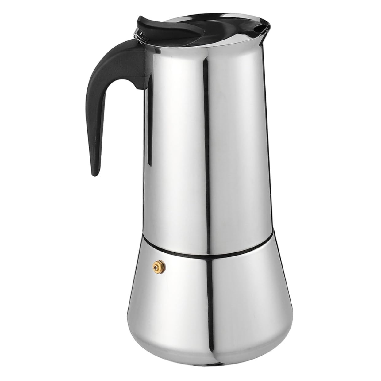 LALADEFIEE 200ml Stainless Steel Pot Maker Espresso Coffee Pot Fine Craftsmanship for Full-bodied Flavor