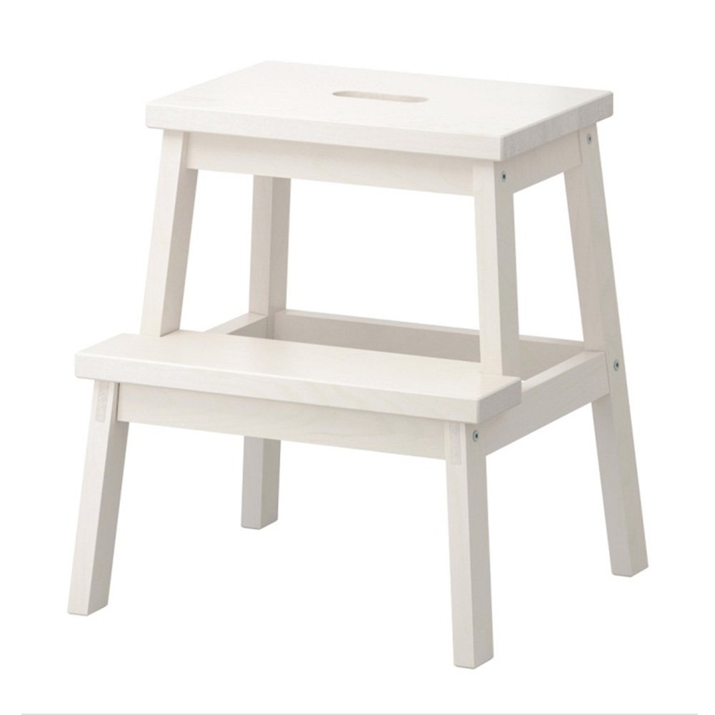 Silla de escalera multifunción con dos escalones estables para biblioteca