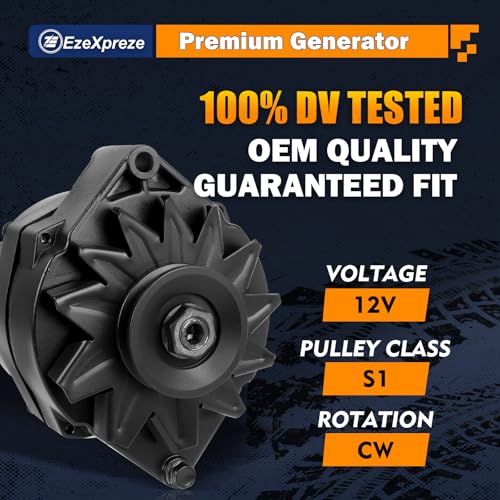Image of Ezexpreze 120A Upgraded 1 Wire GM Alternator New Self Exciting High Output 10SI SBC BBC for Chevy ADR0335 334-2114 ADR0325 7127-SE105 400-12340 20-102-7