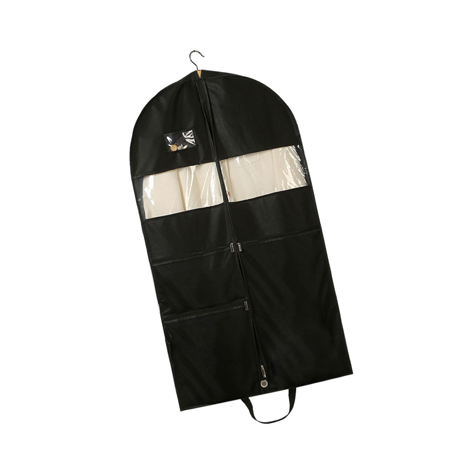 Tsophreniq Multi Purpose Hanging Garment Protector Ventilated Nonwoven Fabric and Visible Front Panel Cover for Clothes Thick Nonwoven Garment Cover