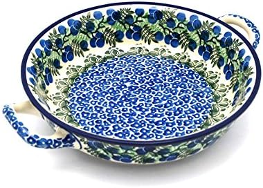 Polaco Pottery Baker - Redondo con asas - Mediano - Arándano