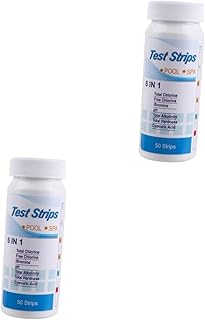 Generic 2 Conjuntos De Kit De Água Quente Cloro Spa Cianúrico Em Tiras De Piscina Primavera Papel De Teste De Ácido Alcalinidade Em Qualidade De Natação Teste De Ph Potável E Banheira