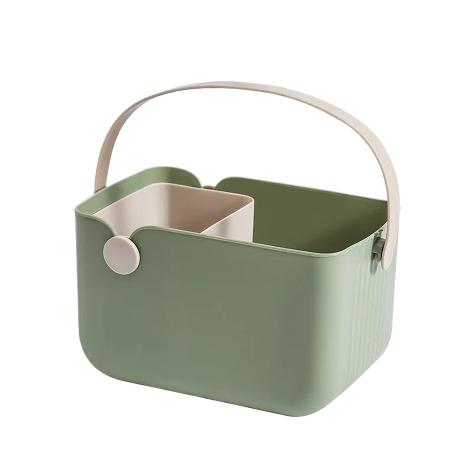 XVDRFSD Shower Caddy Portable Multifunctional Bath Storage Basket Handheld Box Portable Outdoor Travel Beach Drainage Picnic Baskets(Green)