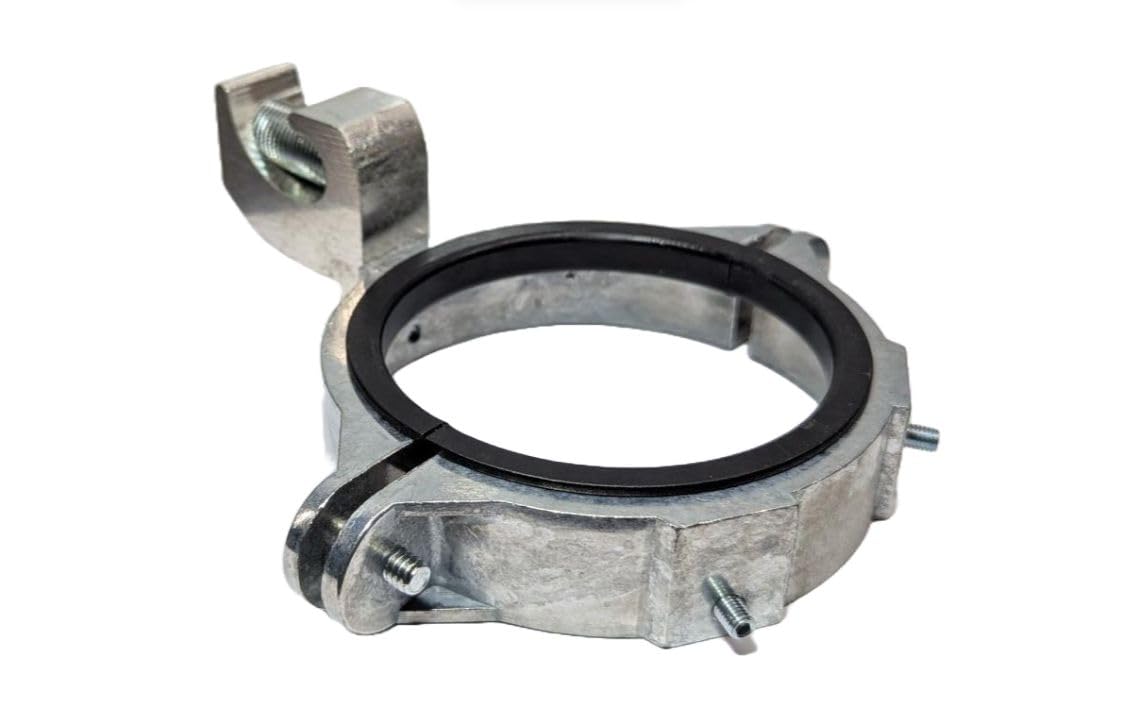 COREX 3 1/2" Insulated Split Grounding Bushing w/Adjustable Lay-in Lug (#6 to 250mcm Wire Range) - Rigid/IMC Or EMT Conduit Fitting - Dual Rated for Cu/Al Conductors - Die Cast Zinc Construction -1 PK