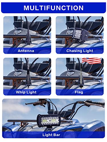 Zidiyoruo ATVWHIPMOUNTS2PC Whip Light Mounts For Atv thumb #4