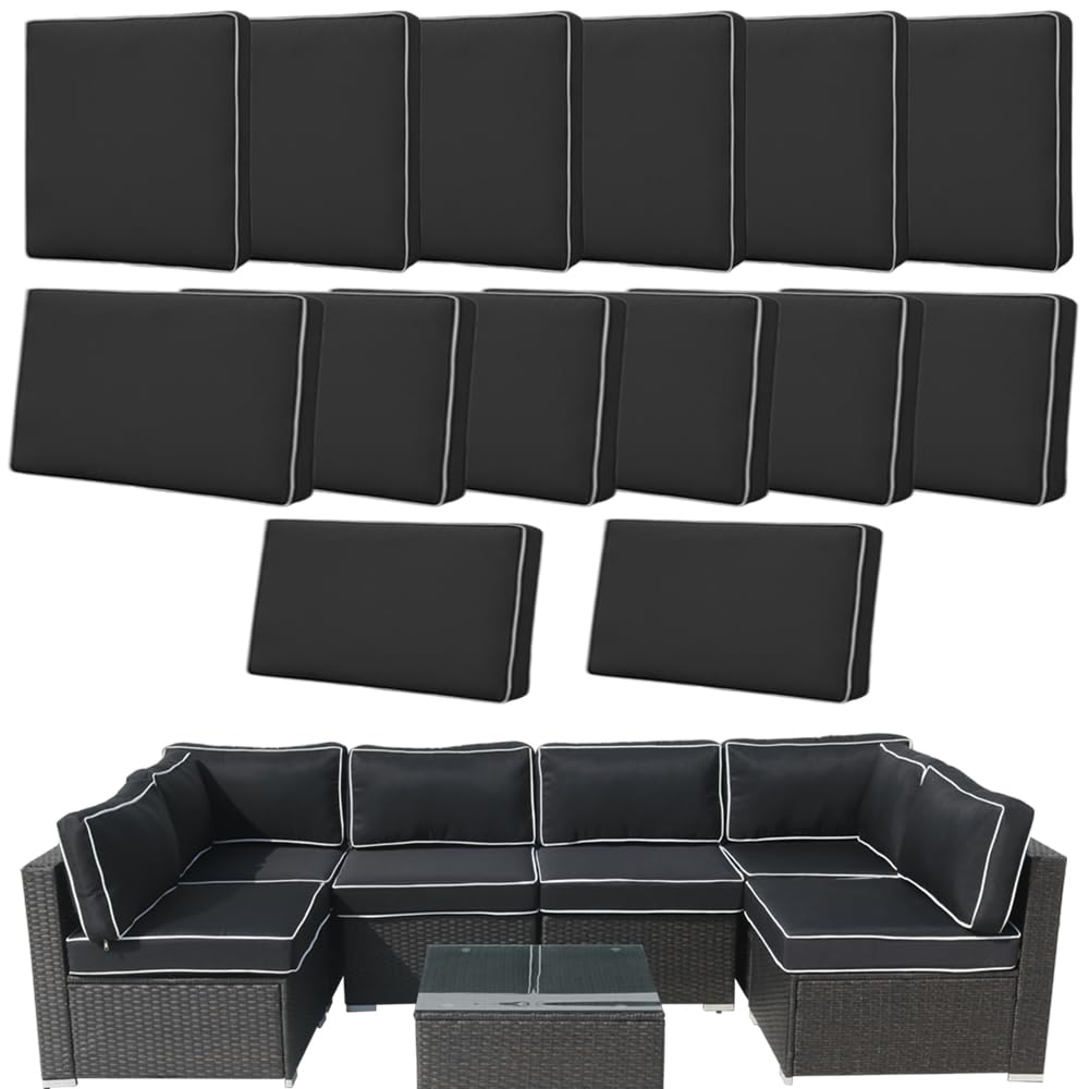 Photo 1 of Frxeyaliz 14-Piece Outdoor Cushion Covers Set