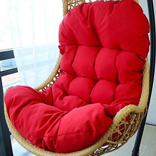 Wicker rattan Hanging egg Chair pads, Outdoor Patio Balcony Lounge Multiple colour (color : C, Size : 120x85x15cm(47x33x6inch))