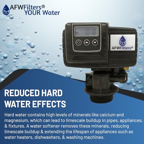 AFWFilters Premium Fleck 5600 SXT Meter Demand Water Softener - 48,000 Grain Capacity with 10% Long Life Crosslink Resin thumbnail 3