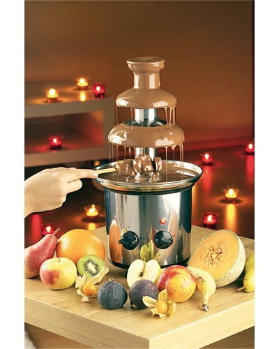 Rosenstein & Söhne Schokobrunnen: Schokoladen-Brunnen aus rostfreiem Edelstahl, 250 Watt (Schokobrunnen Schokolade) – Bild 3