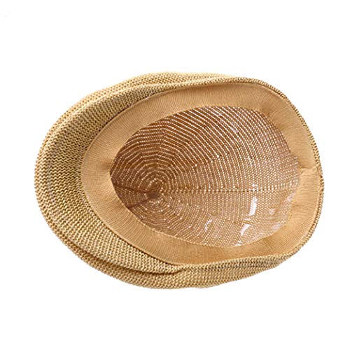 Dosomi Women’s Breathable Mesh Summer Hat Newsboy Caps Casual Beret Cap Cabbie Flat Cap Brown #TOP3
