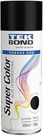 Tinta Spray Preto Alta Temperatura 350ml 250g Tekbond