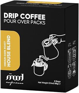 Medium Roast Drip Coffee, House Blend, 8 x 11g Sachets - Made in UAE