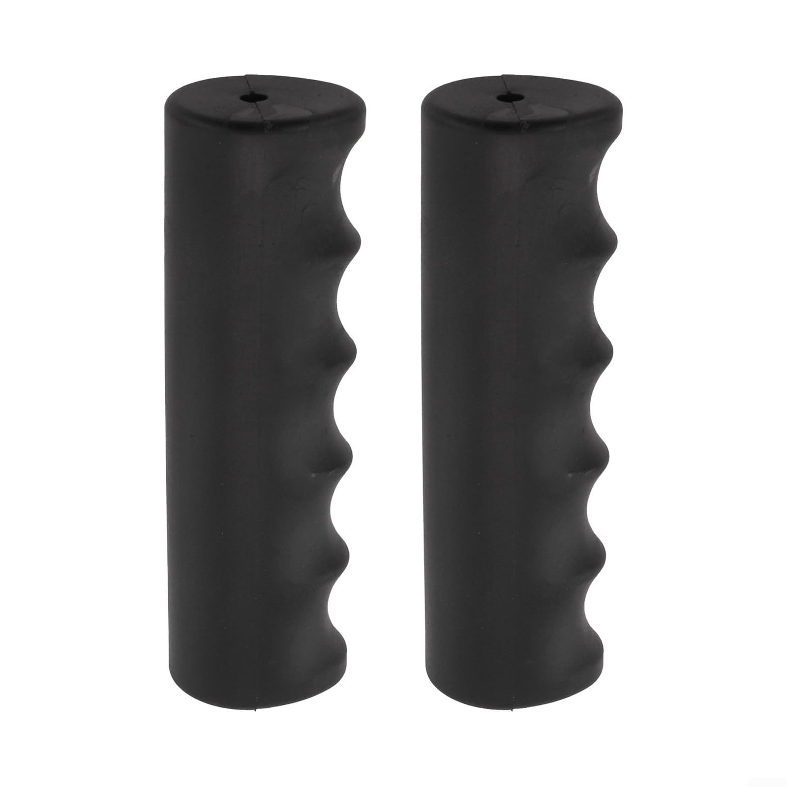 Wheelbarrow Replacement Handles – 2-Pack Non-Slip Rubber Grips, Fits 22-30mm Round Tubes, Shock-Absorbing & Weatherproof, Black (118 X 30mm)