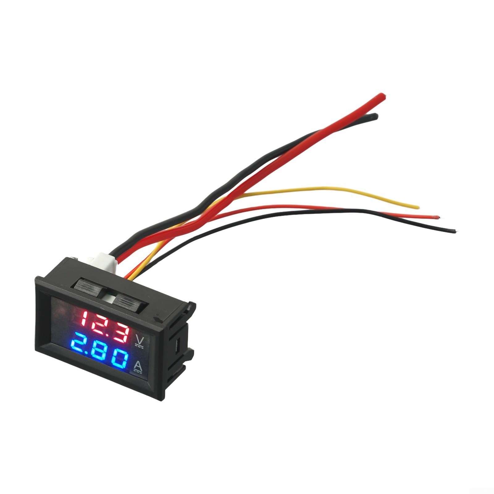 Voltmetro amperometro digitale DC con display a doppio LED di tensione e corrente, supporta intervalli di corrente di 10A, 50A, 100A e tensione fino a 100V (DC 0-100V -100A)