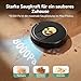 Vexilar Saugroboter mit Wischfunktion, 8000Pa & 180 Min Laufzeit Staubsauger Roboter mit LiDAR Lasernavigation & No-Go-Zonen, App/Alexa/iWatch Steuerung, Ideal für Tierhaare Teppiche (Schwarz)