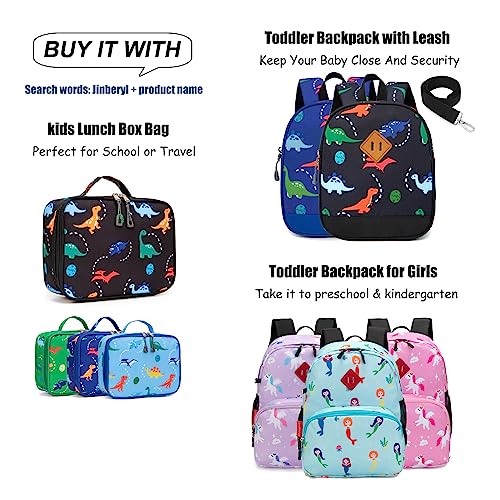 Jinberyl Toddler Backpack For Boys, 12 Inch Kids Dinosaur Backpack For Preschool Or Kindergarten, Black #TOP6