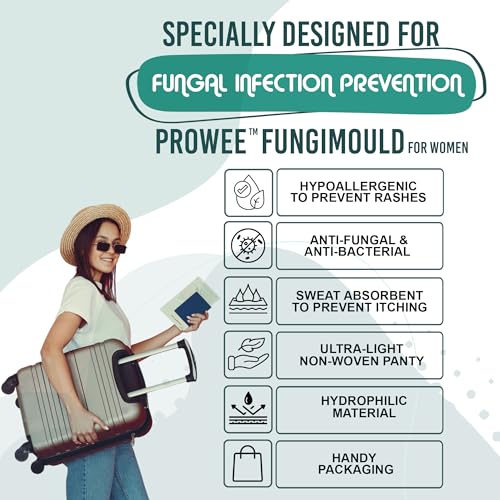Image of Fungimould Disposable Women Panty | Prevents UTI & Infections |Anti Bacteria Anti Fungal Underwear |for Traveling,Trekking, Camping, Spa, Periods |Extra Hygiene