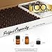 Teenitor 100Packs Essential Oil Bottles, Amber Glass Bottle, Essential Oil Bottle 2Ml Bottles, Small Oil Vial Sample Bottles 2ML 0.068OZ