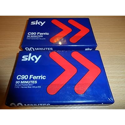 SKY C90 FERRIC 90 MINUTES 2 X BLANK CASSETTES