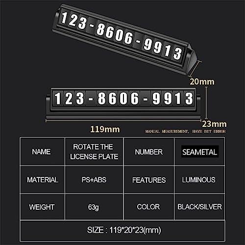 Téléphone plaque d'immatriculation autocollant arrêt parc pour auto