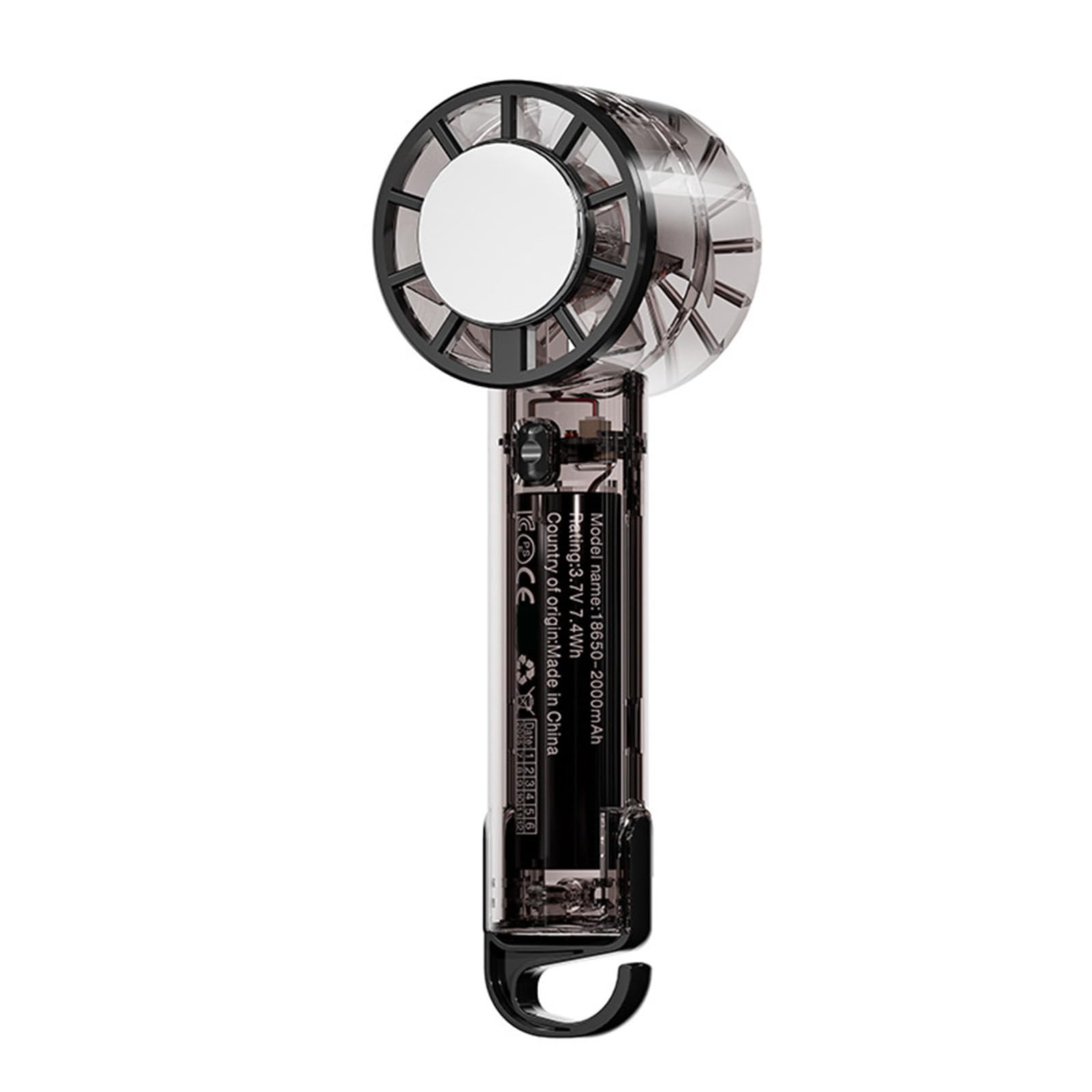 kokdid Friendly Fan 2000mAh Build Rechargeable Individual Camping Cooling Device Suitable for Mobile Use Portable Cooling