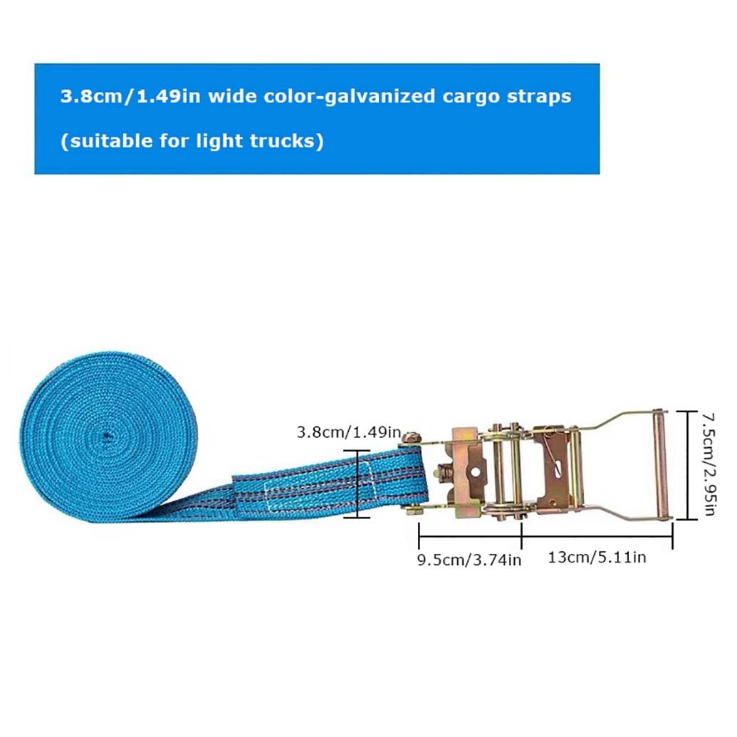 Spanngurte Mit Ratsche Ratschen Und Haken Spanngurt 5 M × 50 Mm 3000 Kg Spanngurte Mit Haken 2-Teiliges Ratschenkit Zweiteilige Geteilte Bündelung Blau