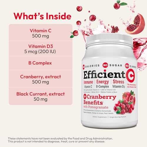 Image of ANDREW LESSMAN ProCaps Efficient C + Cranberry Benefits 30 Drink Packets