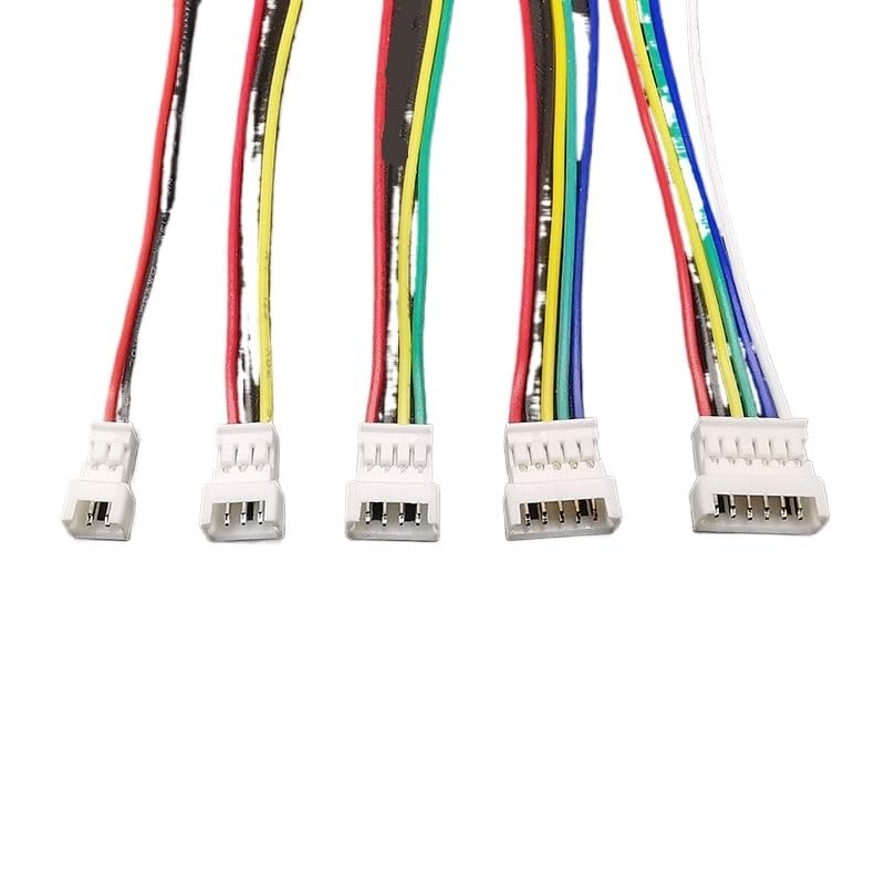 Lot de 5/10 paires de connecteurs de fils mâles femelles 1,25 mm 2P/3/4/5/6 broches J+ST JA-CK Longueur 10 cm (5 paires, 2 broches)