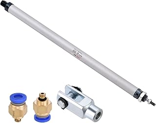 PATIKIL 16mm Bore 300mm Stroke Pneumatic Air Cylinder, Single Rod Double Action with Y Connector and 2Pcs Quick Fittings