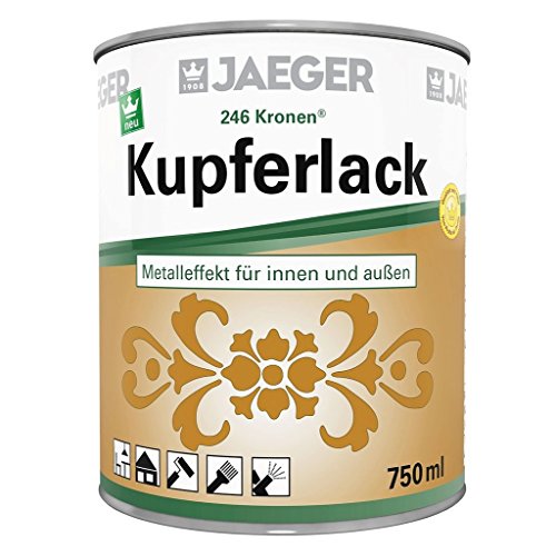 Jaeger Kronen® Metallic-Lack Gold, Silber, Kupfer für innen und außen (750 ml, Kupfer)