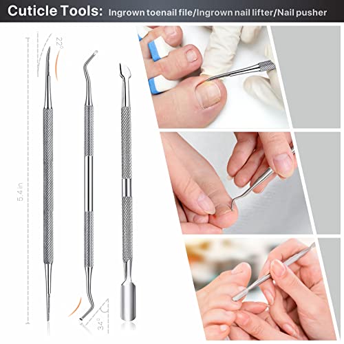Toenail Clippers For Seniors Thick Toenails, Toe Nail Clippers Adult Thick Nails Long Handle, Heavy Duty Nail Clippers Kit 6Pcs #TOP5