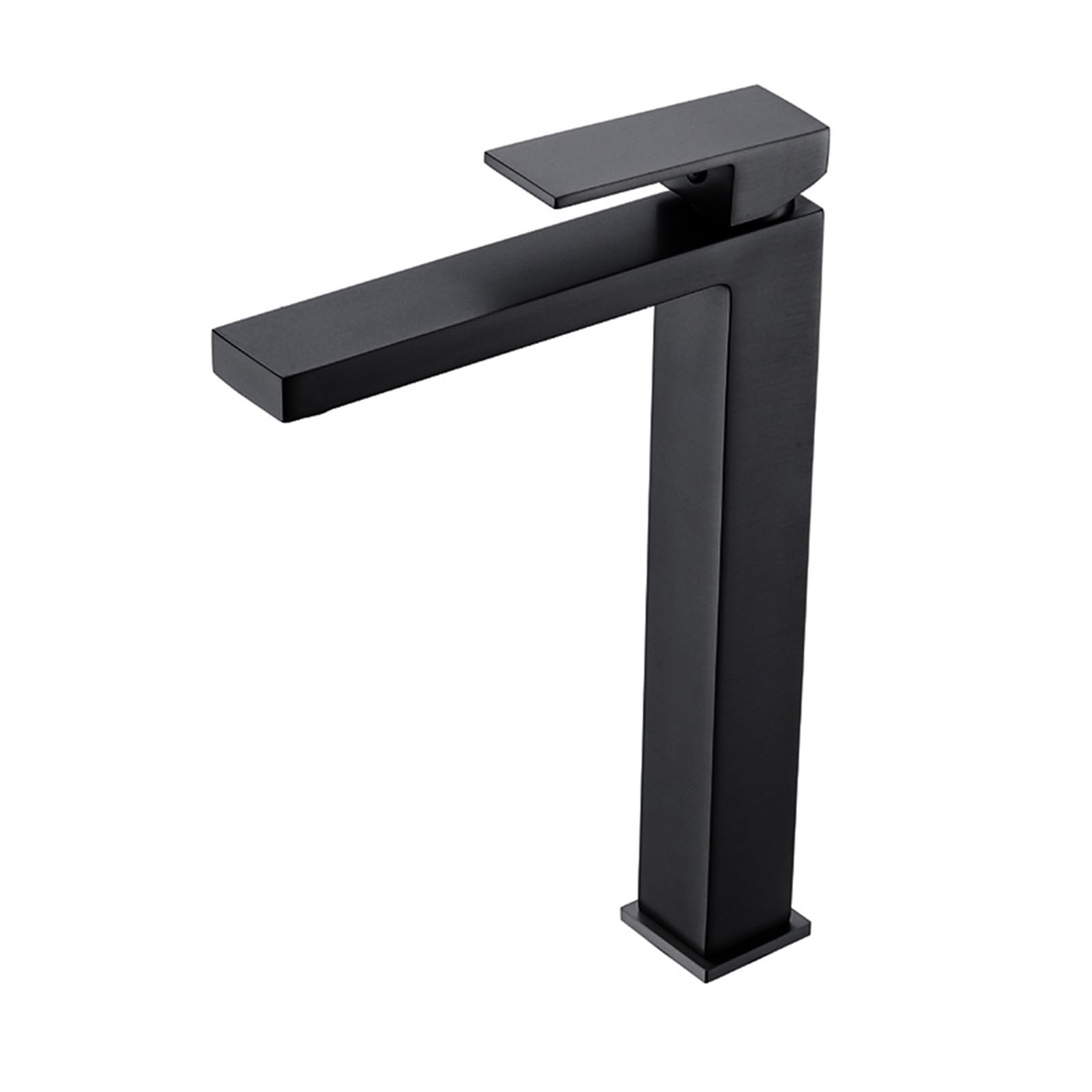 JVDDI Bathroom Faucets Square Sink Washbasin Water Tap Hot Cold Tapware(Black Square Faucet)
