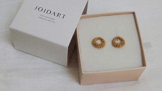 ORECCHINI D'ORO STARDUST | Disegnato da Carme Fàbregas | Collezione Stardust | Orecchini placcati oro 24 K formati