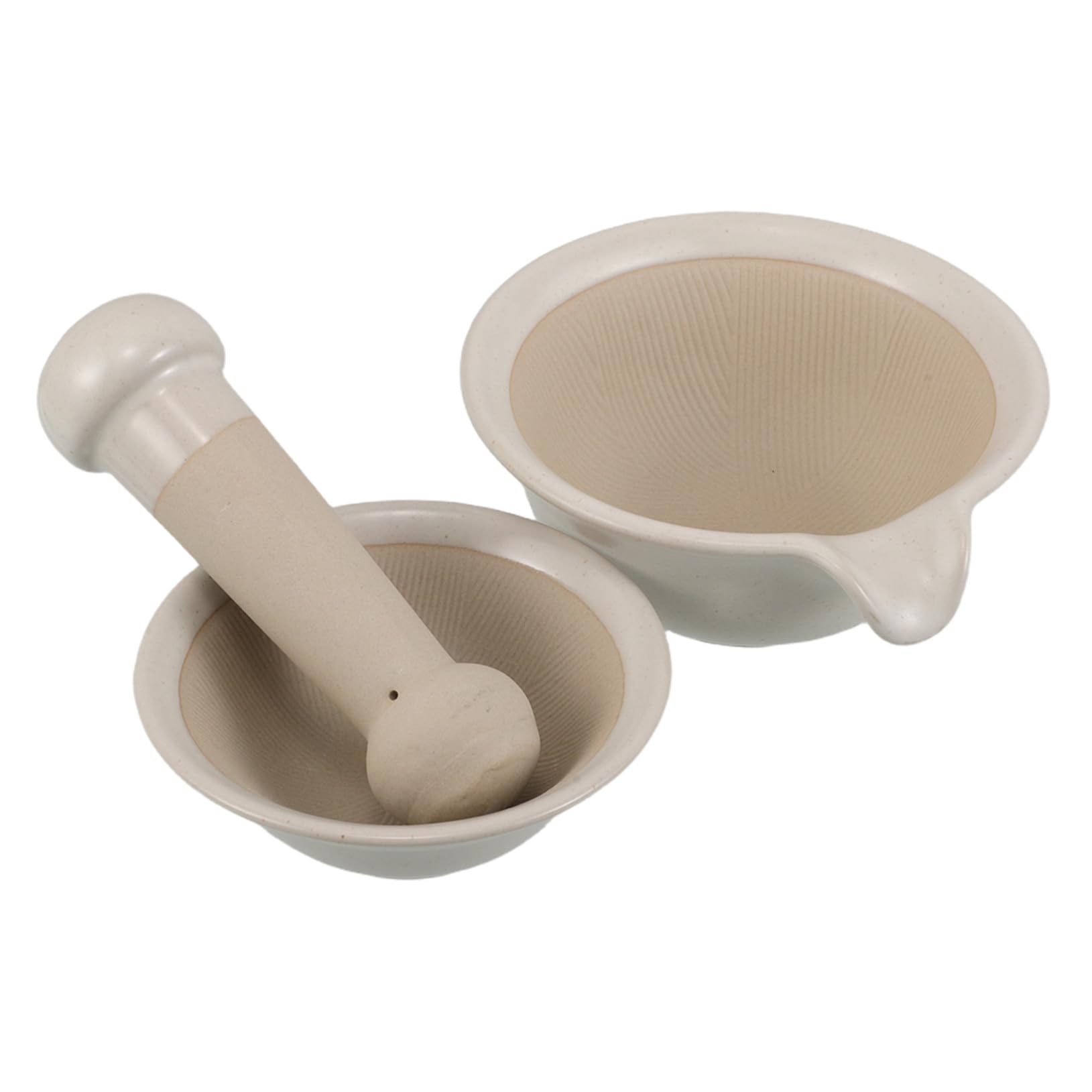Food Masher Set Keramik Japanischer Stil Mahl Fütterungsschale mit Stößel Tragbar Leicht zu Reinigen Geruchsresistent für Glatte Babybreie und Babynahrung